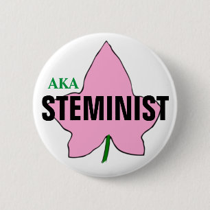 AKA KNÄPPAS DEN ROSA MURGRÖNAEN STEMINIST KNAPP