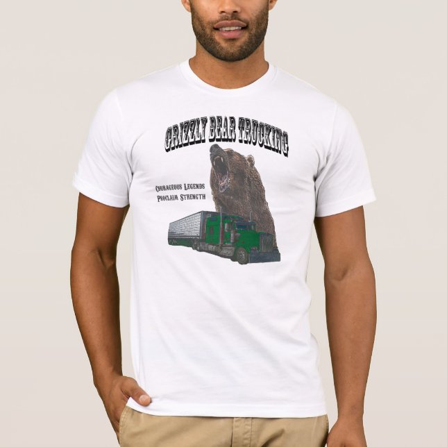 Åka lastbil för Grizzlybjörn T Shirt (Framsida)