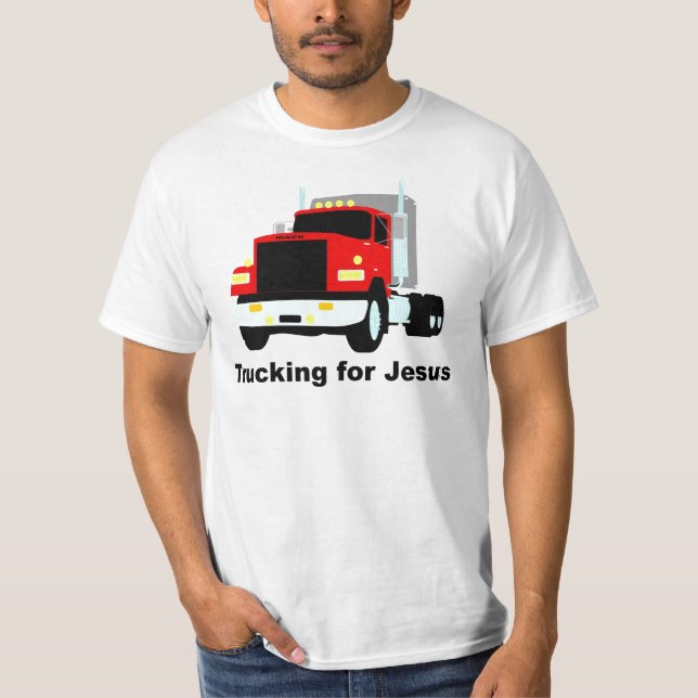 Åka lastbil för Jesus T Shirt (Framsida)