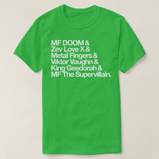 AKA MF DOOM T SHIRT (Design framsida)