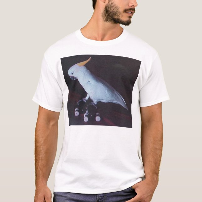 Åka skridskor fågeln tee shirt (Framsida)