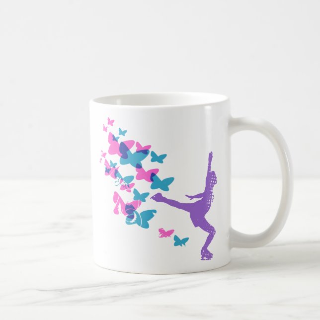 Åka skridskor fjärilsmuggen kaffemugg (Höger)