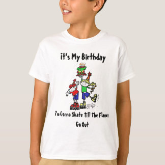 Åka skridskor födelsedagtshirten t-shirt