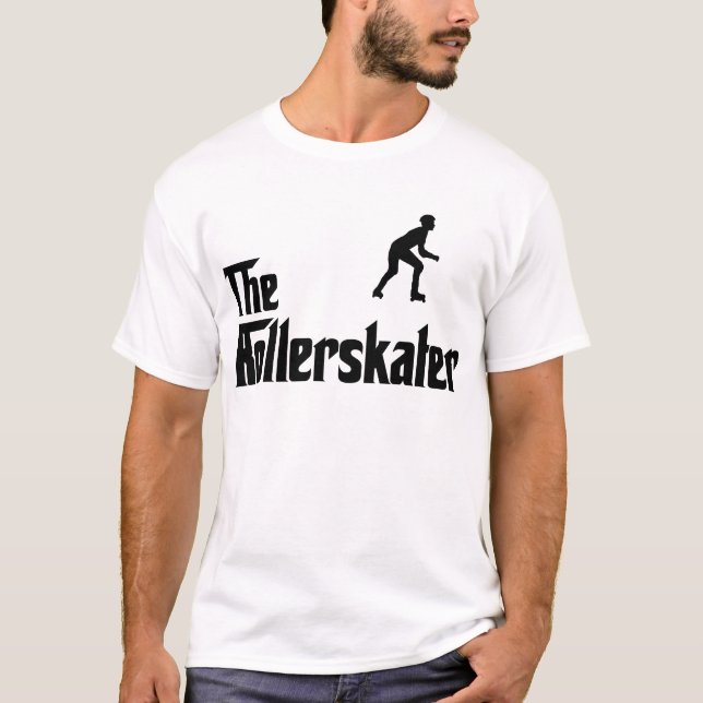 Åka skridskor för rulle t shirt (Framsida)