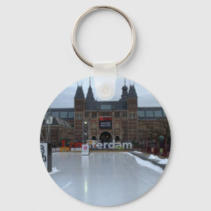 Åka skridskor isbanan, Museumplein, Amsterdam Nyckelring