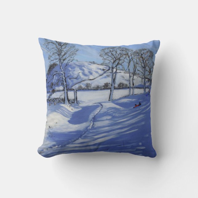 Åka släde Derbyshire det maximala området 2012 Kudde (Framsida)