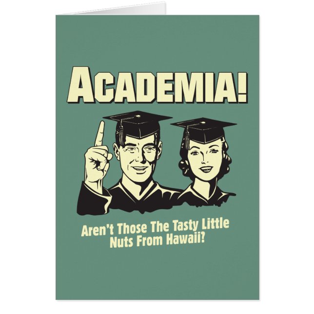 Akademi: Tasty Nöt från Hawaii Hälsningskort (Framsidan)