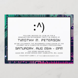 Akademiker inbjudan för rolig datavetenskap för