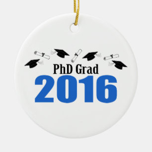 Akademiker PhD klassificerar av 2016 lock och Julgransprydnad Keramik