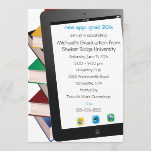 Akademiker studenteninbjudan för Tablet Inbjudningar