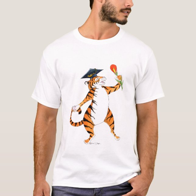Akademiker T-tröja för tiger Tee Shirt (Framsida)