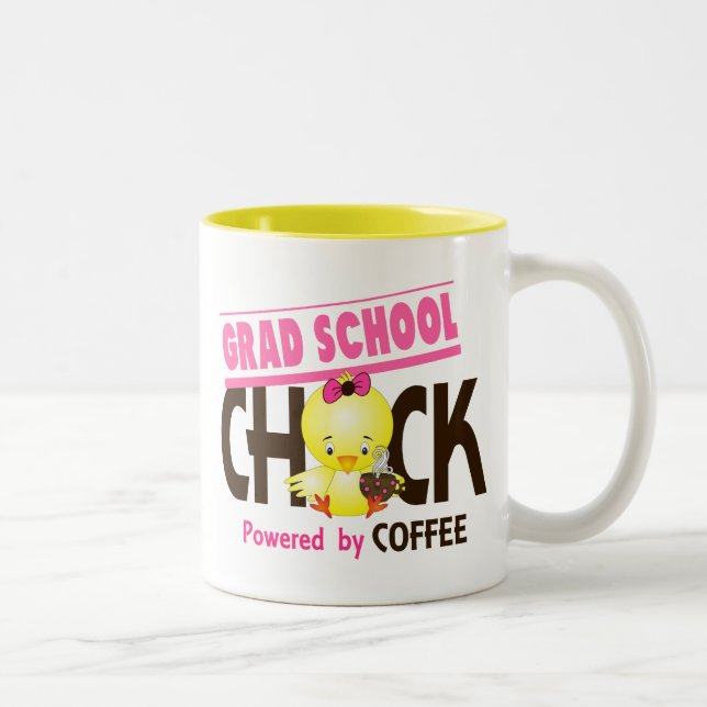 Akademikert skola chick 4 Två-Tonad mugg (Höger)