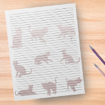 Akademins förordning 8/5 x 11 Ro Guld Cat Silhouet Anteckningsblock<br><div class="desc">Anteckningsblock enligt akademins regler - Storleka sidor med standardformat Brev - 8, 5 x 11 tum Linade med svart Linjer på varje sida för enkel skrivning - Papper med en sidad bärbar dator med Coola Cats Ro Silhouette-bakgrund på vit bakgrund</div>
