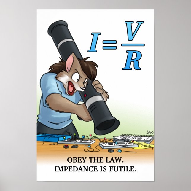 Akademins katastrof - Poster - Ohms lag (Framsidan)