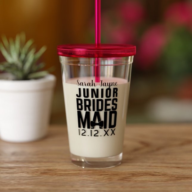 Akademisk Brudtärna Bröllopspresent Akryl Tumbler Take Away Mugg (Skapare uppladdad)
