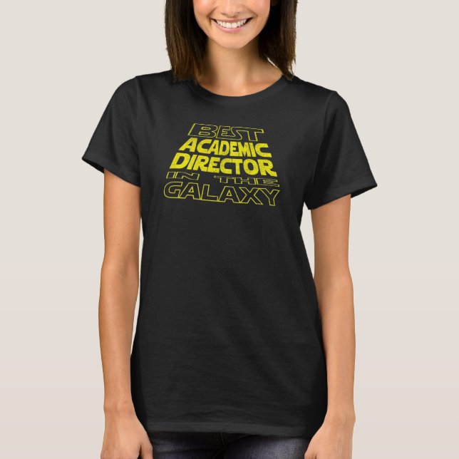 Akademisk direktör  Space Backside Design T Shirt (Framsida)