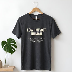 Akademisk text Låg inverkan människa Mörk tri- T Shirt