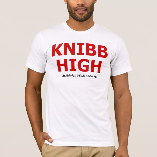 Akademisk tiokamp '95 för Knibb kick Tee Shirt (Framsida)