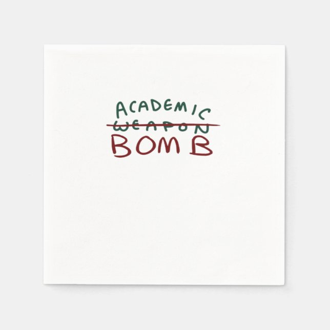 Akademiskt bomb Oversized Pappersservett (Framsidan)