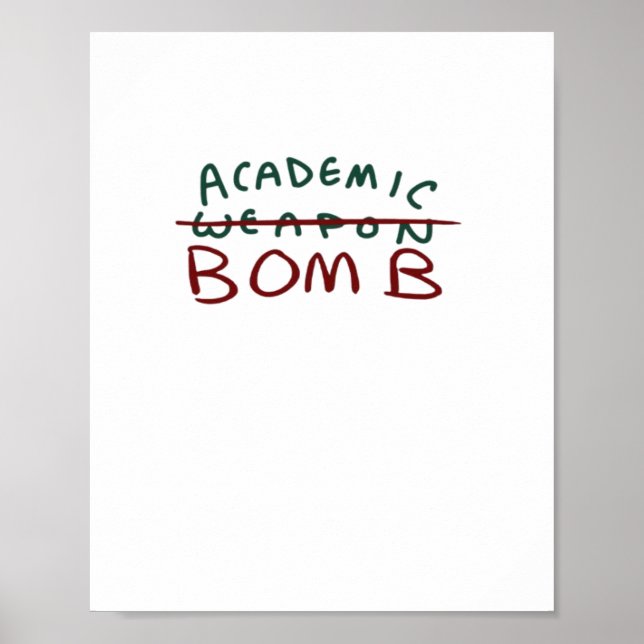 Akademiskt bomb Oversized Poster (Framsidan)