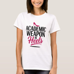 Akademiskt vapen i Heels T Shirt