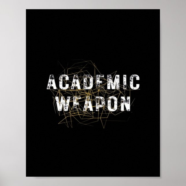 Akademiskt vapen - inspirationskrävande - Tillbaka Poster (Framsidan)