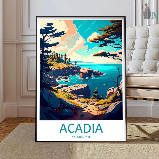 Akadia Nationalpark Resa Utskrift Väggkonst Acadia (Skapare uppladdad)