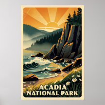 Akadia Nationalpark Retro 