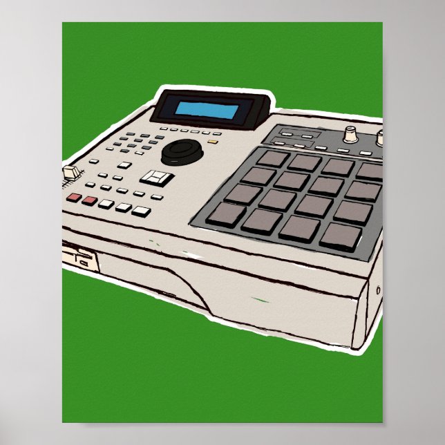 AKAI MPC 2000 POSTER (Framsidan)