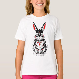 Akai Yokai Rabbit – Japanese Spirit Guardian in B T Shirt