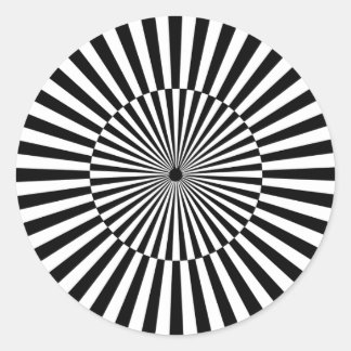 akaJustin Optical #2 Sticker Runt Klistermärke