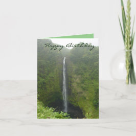 Akaka Falls Birthday Card Tack Kort