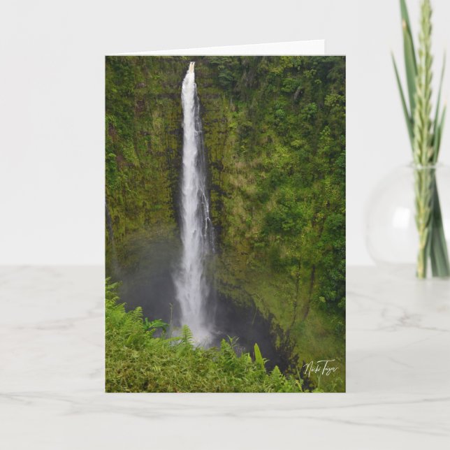 Akaka Falls, Hawaii Note Card Tack Kort (Framsida)