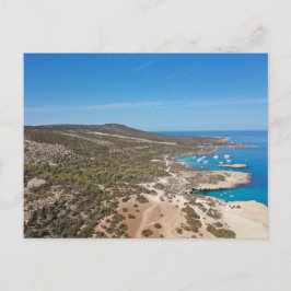 Akamas halvön och Blue Lagoon Paphos, Cypern Vykort