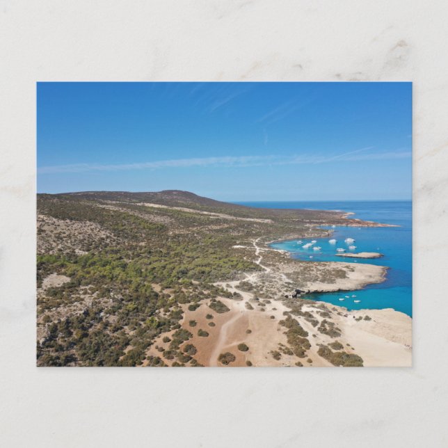 Akamas halvön och Blue Lagoon Paphos, Cypern Vykort (Framsida)