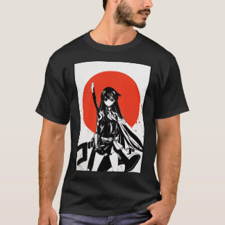 Akame Ga Döda T Shirt Akame Manga Draw Red Sol Sti