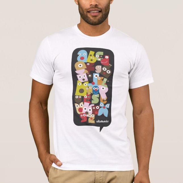 akamundoalfabet tee (Framsida)