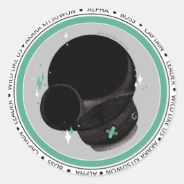 Akara Badge - AC Runt Klistermärke