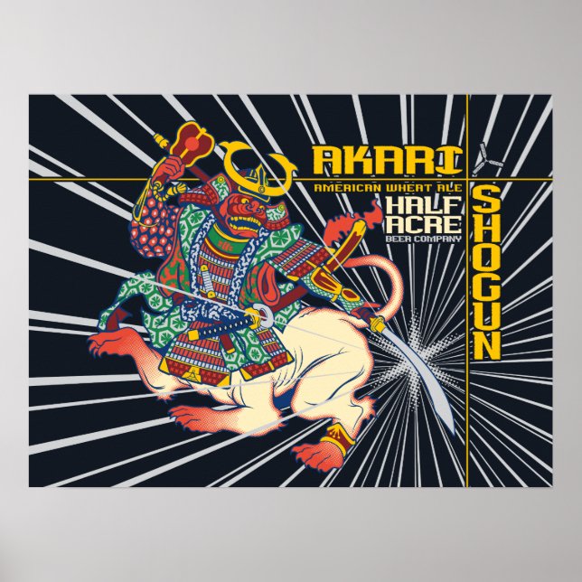 Akari Shogun American Wheat Ale Poster (Framsidan)