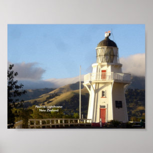 Akaroa fyr poster