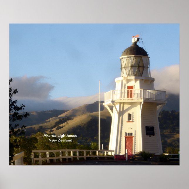 Akaroa fyr poster (Framsidan)