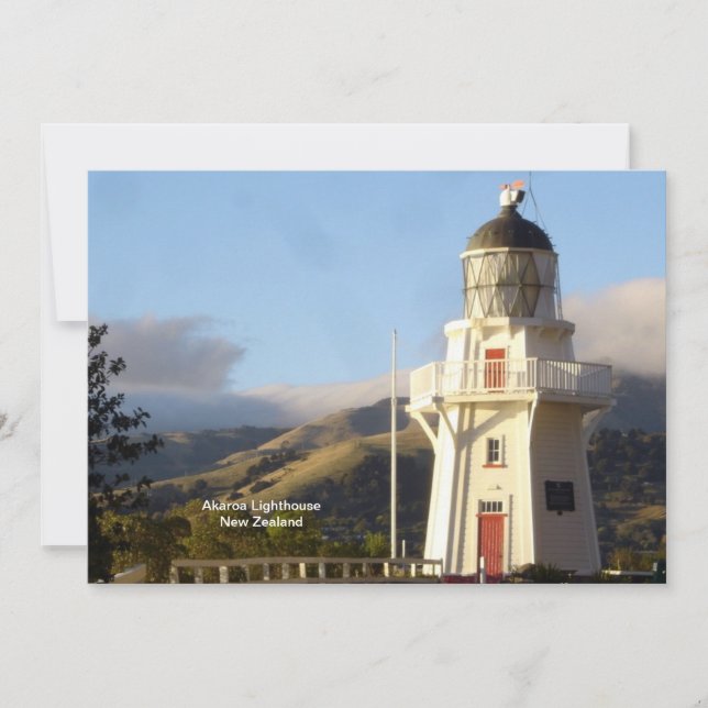 Akaroa Lighthouse Kort (Framsida)