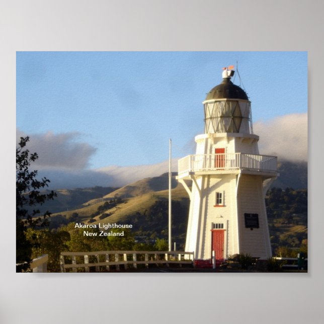 Akaroa Lighthouse Poster (Framsidan)