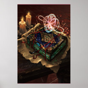 Akasha Codex - mystisk esoterisk fantasikonst Poster