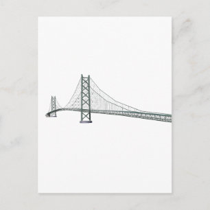 Akashi Kaikyo Suspension Bridge: alias Pearl Bridg Vykort