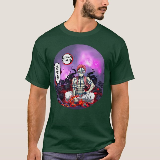 Akaza – Övre Rangdemon Design T Shirt (Framsida)