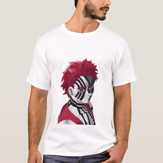 Akaza T-shirt: The Power of the Upper Moon - Demon T Shirt (Framsida)