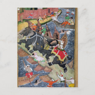 Akbar tames Savage Elephant, Hawa'i Vykort