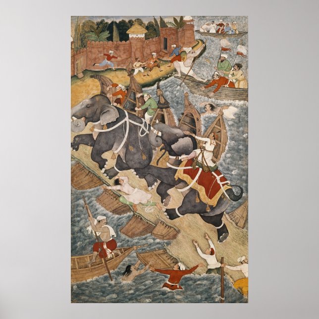 Akbar Tames the Savage Elephant, Hawa'i Poster (Framsidan)