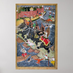 Akbar tämjer den vilda elefanten, Hawa'i Poster